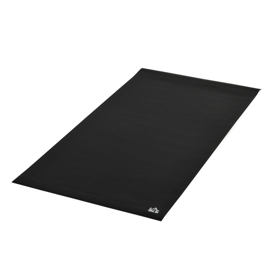 HOMCOM 6mm Thick Gym Equipment Mat – Non-Slip Floor Protector for Treadmills, Bikes & Rowers (180 x 90cm) - All Round Fitness