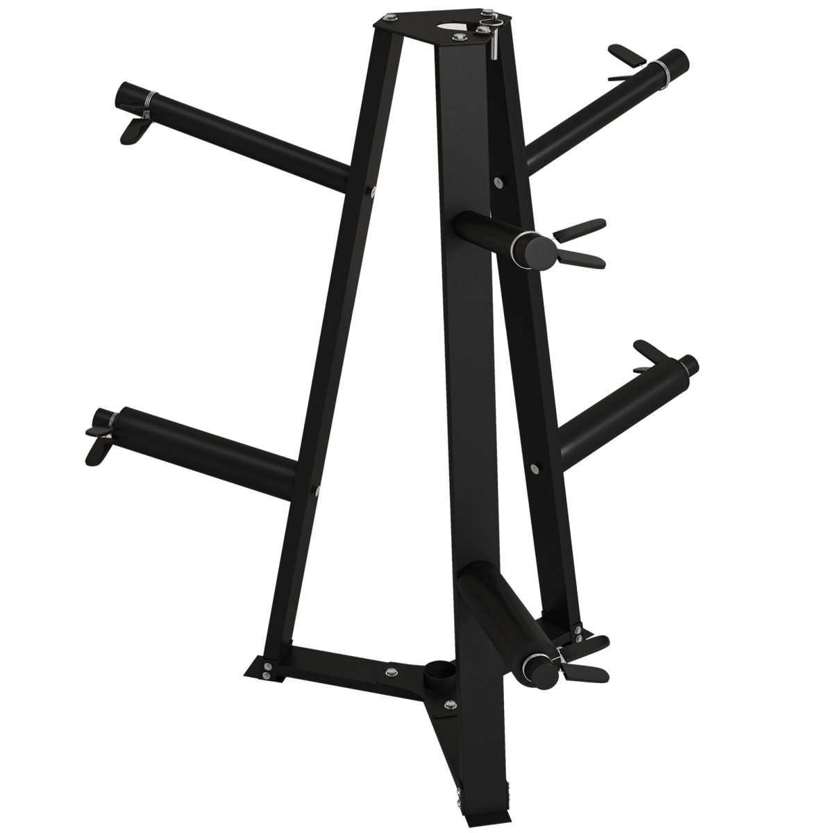 Weight Plate Storage Rack with Barbell Holder & Safety Clamps – 300kg Capacity