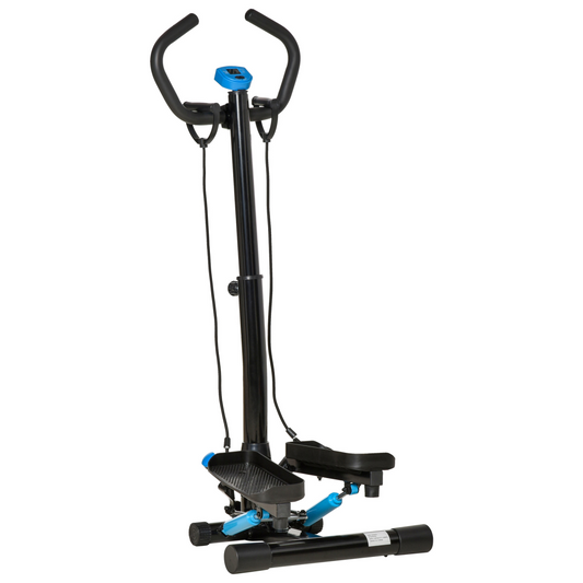 HOMCOM Adjustable Stepper Machine - Compact Fitness for Home & Office Workouts - All Round Fitness
