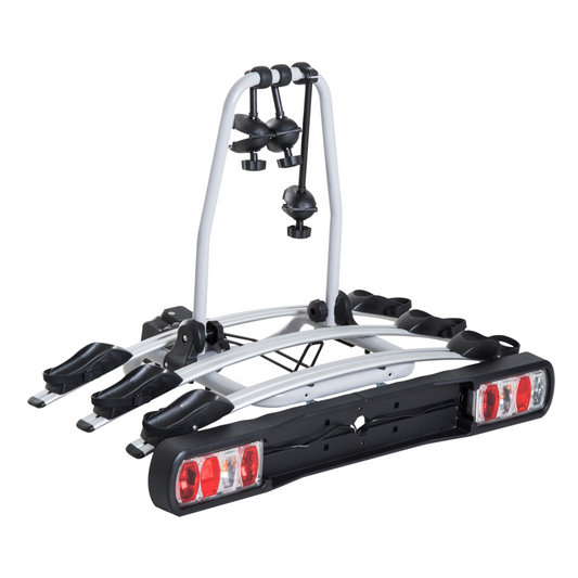 Easy-Load Rear-Mounted Bike Rack with Lights - Perfect for Cycling Adventures! - All Round Fitness