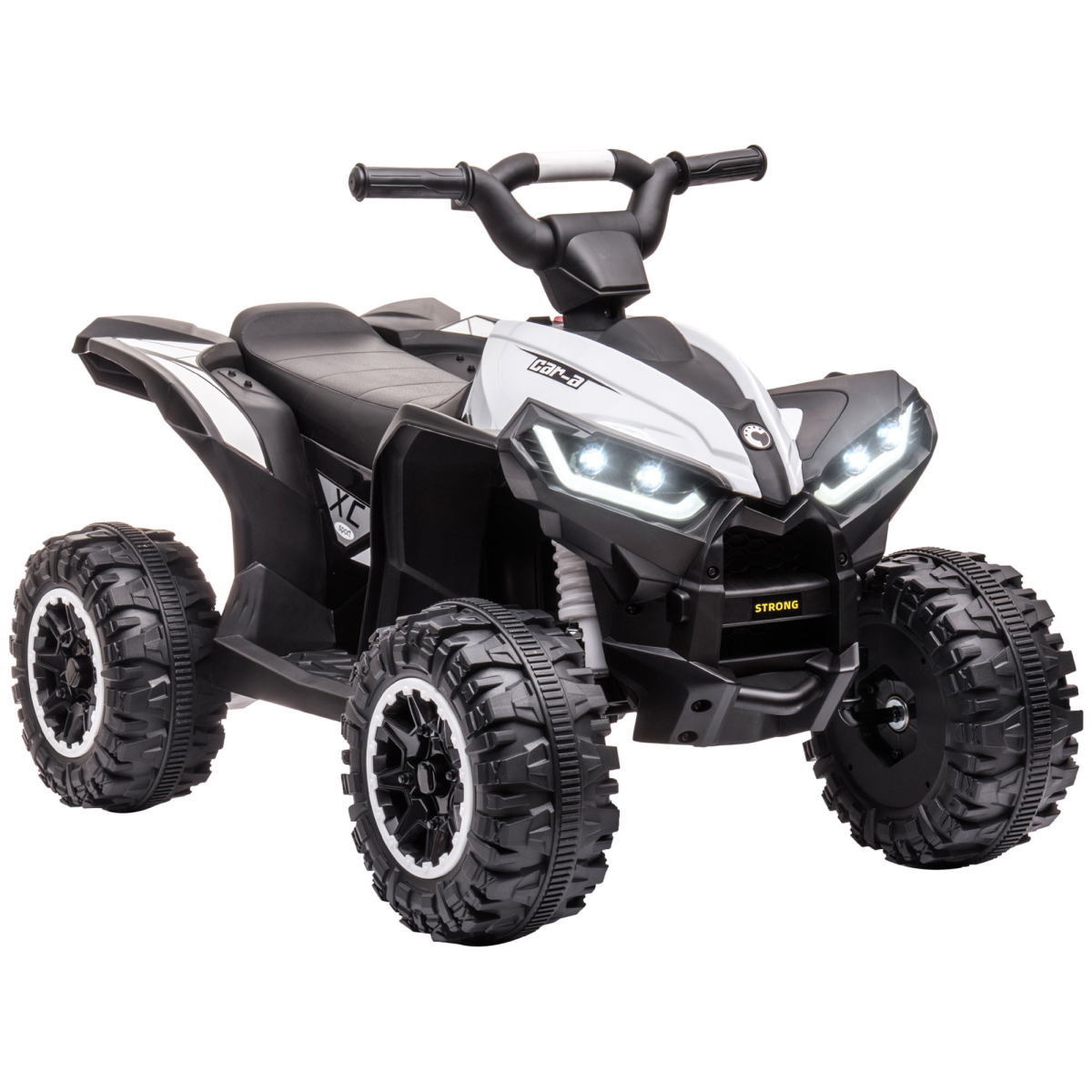 12V Electric Quad Bike for Kids Ride-On ATV Toy with Lights & Music – Ages 3-5