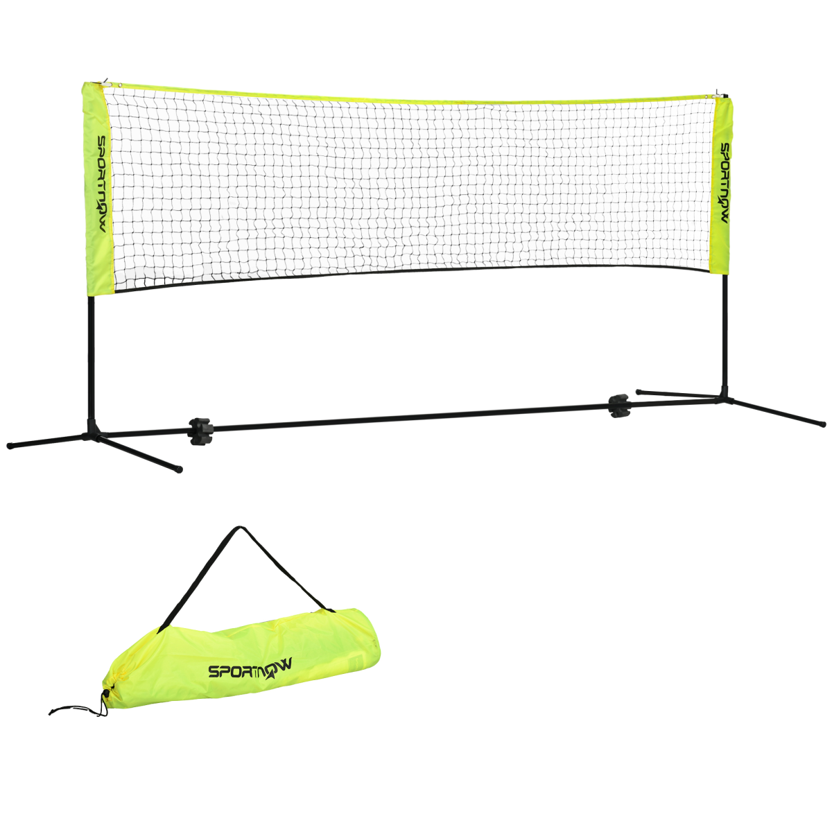 SPORTNOW 3m Adjustable Badminton Net – Multi-Sport Net for Tennis, Pickleball & Volleyball - All Round Fitness