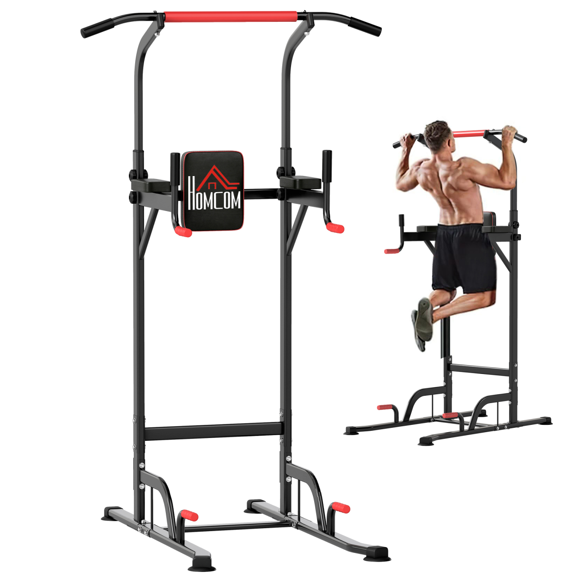 Ultimate Power Tower Pull Up Bar - Home Gym Strength Training Station - All Round Fitness