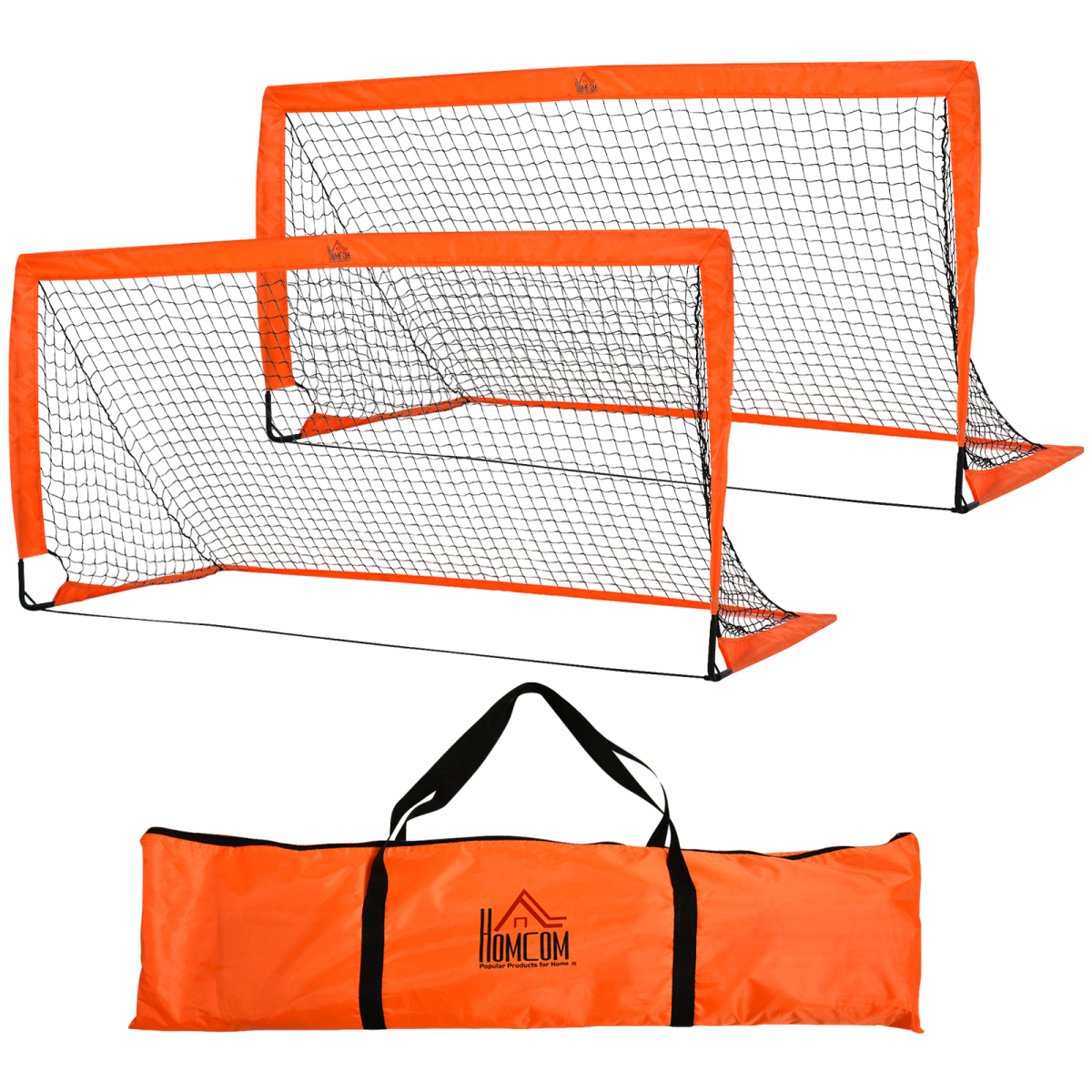Foldable 6'x3' Outdoor Football Goal with All-Weather Net for All Ages - All Round Fitness