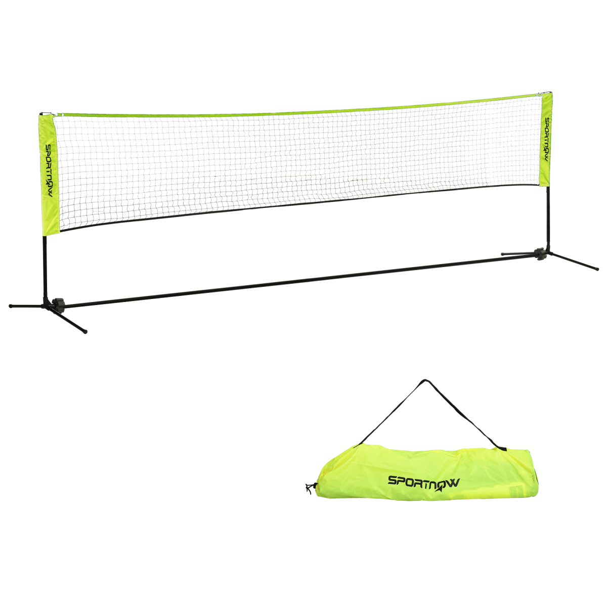 SPORTNOW 4m Adjustable Badminton Net – Multi-Sport Net for Tennis, Pickleball & Volleyball
