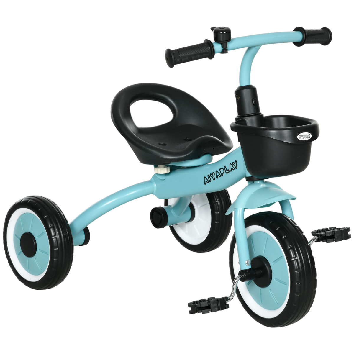 AIYAPLAY Trike with Adjustable Seat & Basket – Kids Tricycle for 2-5 Years (Blue)