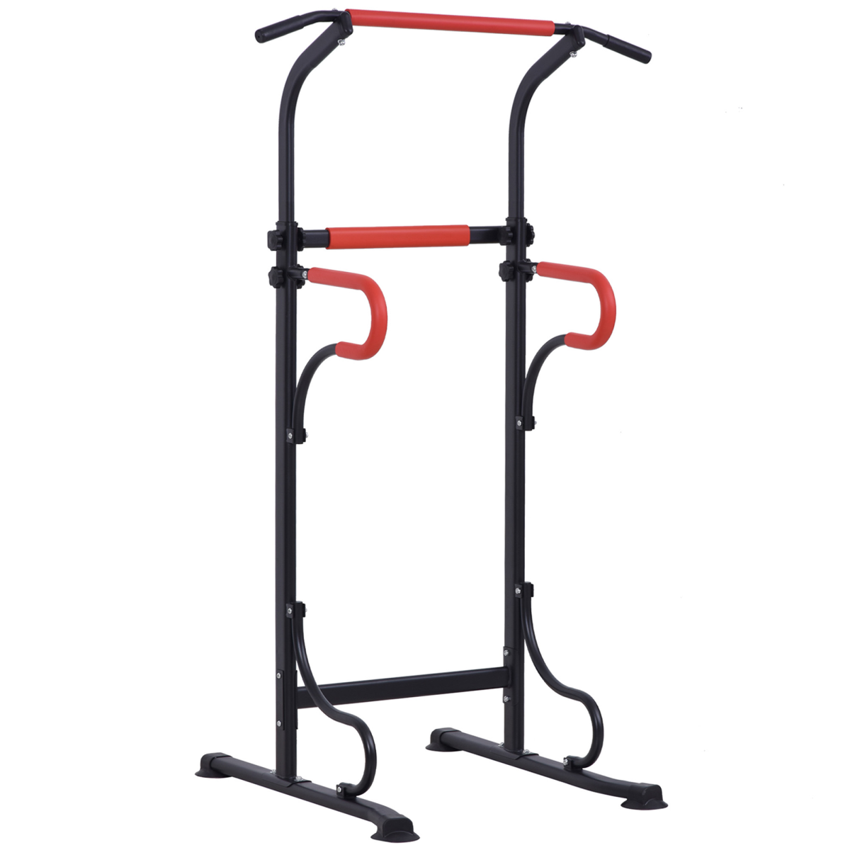 Adjustable Steel Power Tower: Ultimate Multi-Use Gym Station for Total Body Workout - All Round Fitness