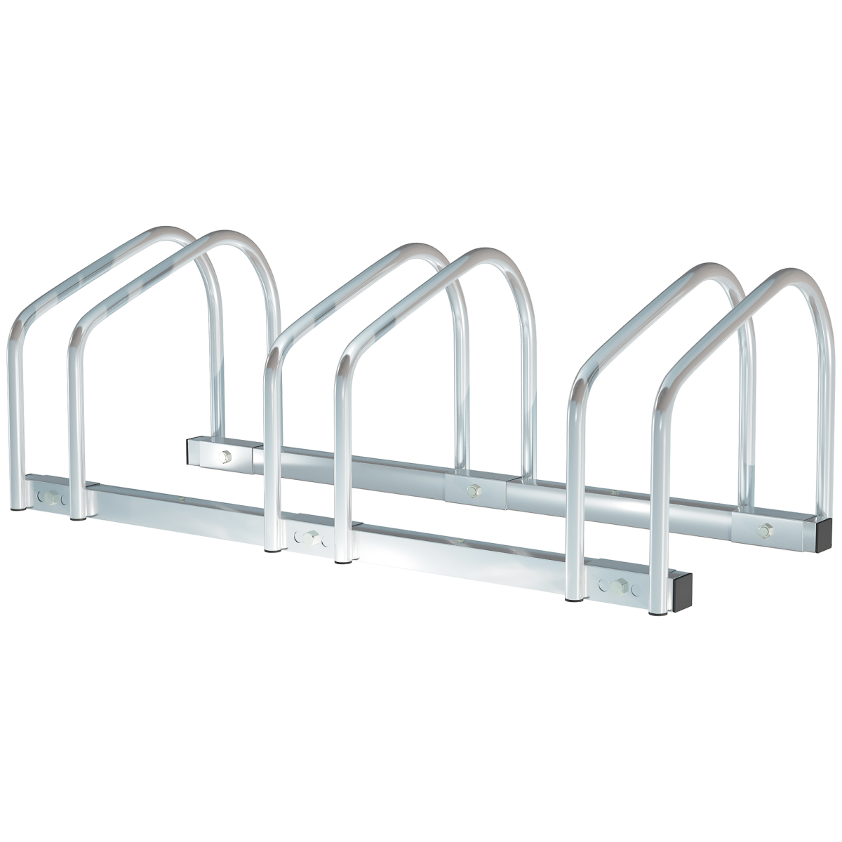 Triple Bike Storage Rack - Durable Locking Stand for Sheds & Garages - All Round Fitness