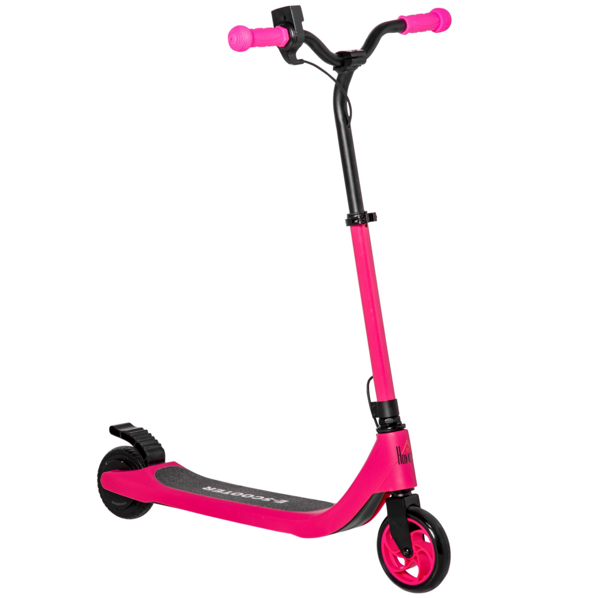 Pink 120W Electric Scooter w/ Battery Display & Rear Brake – Ride in Style! - All Round Fitness