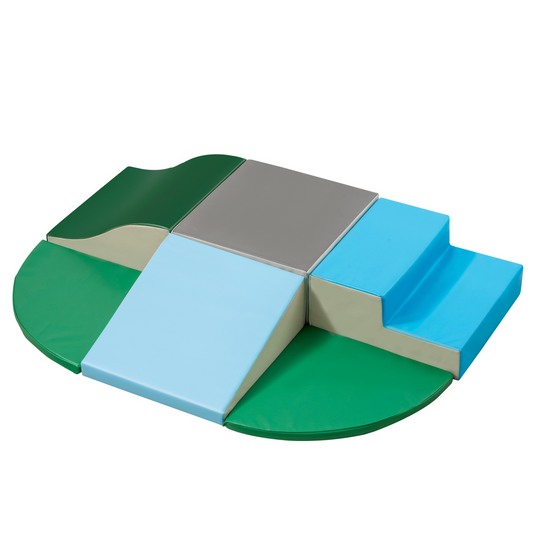 6-Piece Soft Play Equipment for Kids – Baby Climbing Blocks & Play Shapes