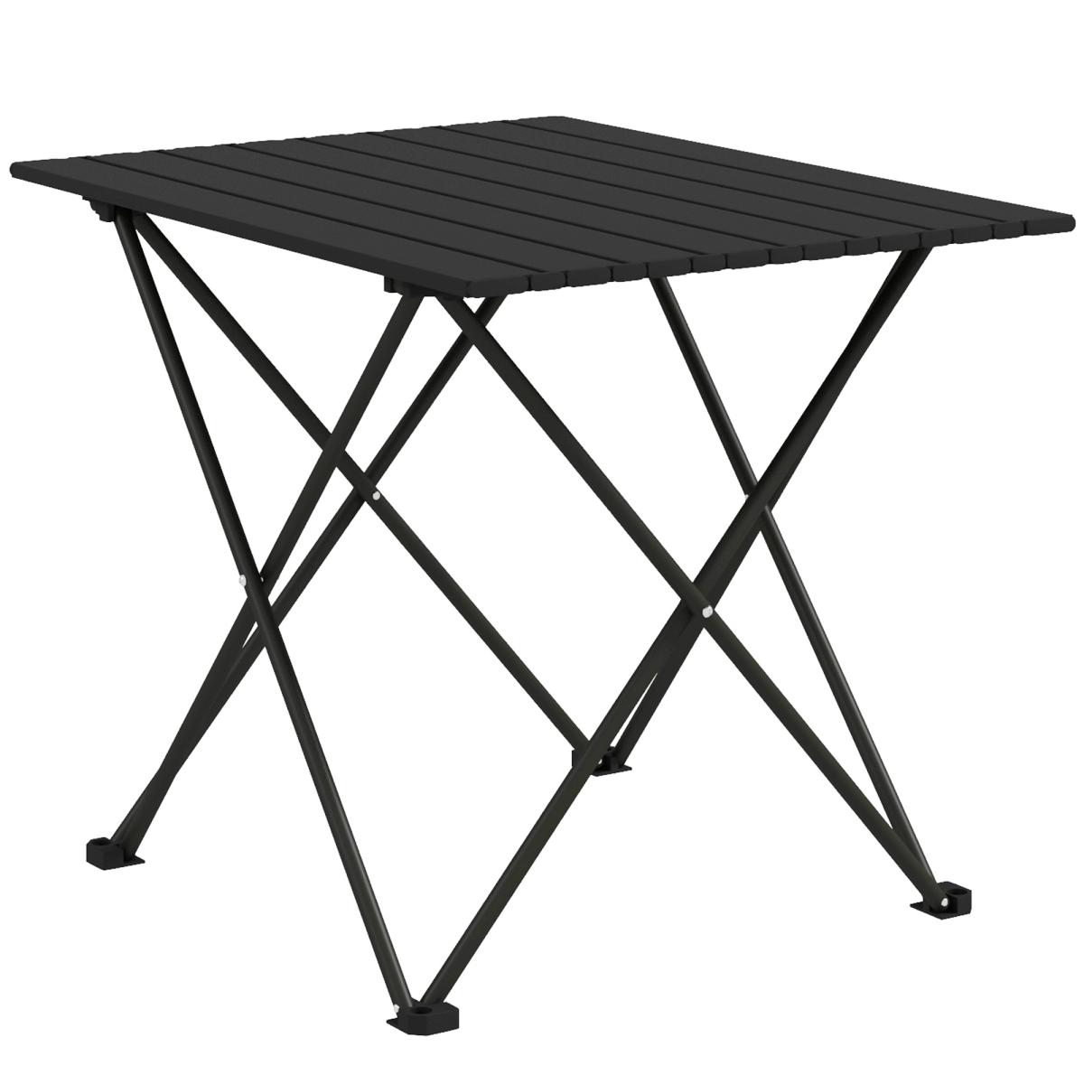 Folding Camping Table – Lightweight Portable Picnic & Hiking Table with Carry Bag, Black