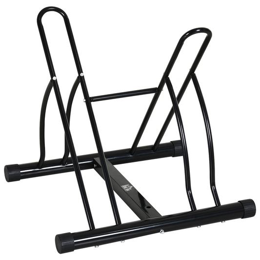 Versatile Reversible Steel Bike Rack with Protective Foot Caps - HOMCOM - All Round Fitness
