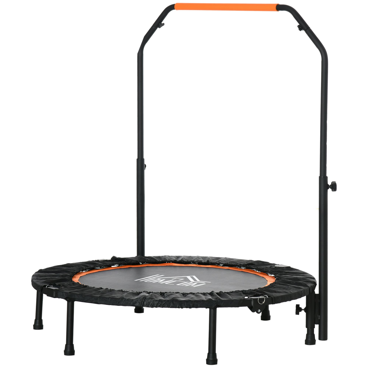 Portable 40" Foldable Mini Fitness Trampoline with Adjustable Handle - HOMCOM - All Round Fitness